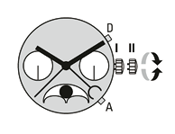 Ronda Xtratech movement diagram — moonphase with calendar week